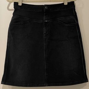 Black Denim Closed Skirt